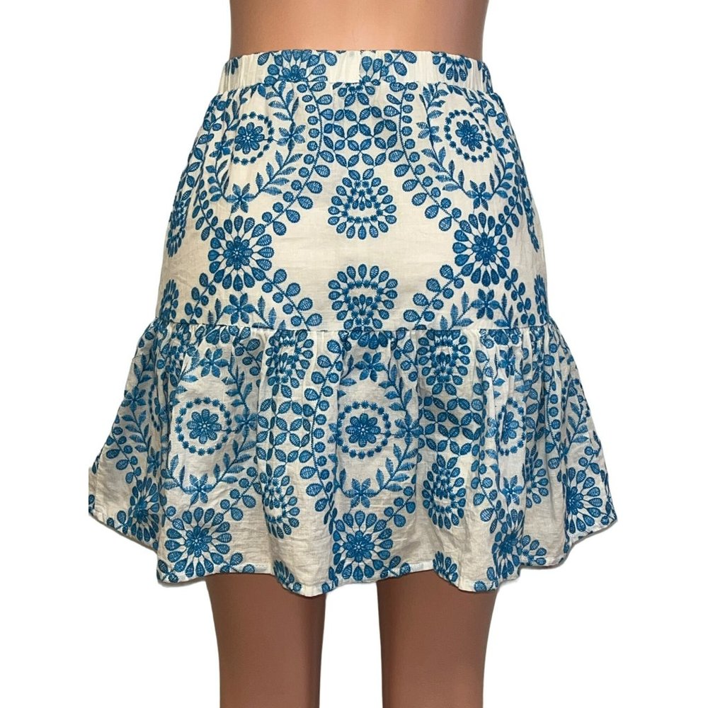 204. Endless Rose Playing with Fantasy Embroidered Skirt Blue Small - Picture 4 of 5